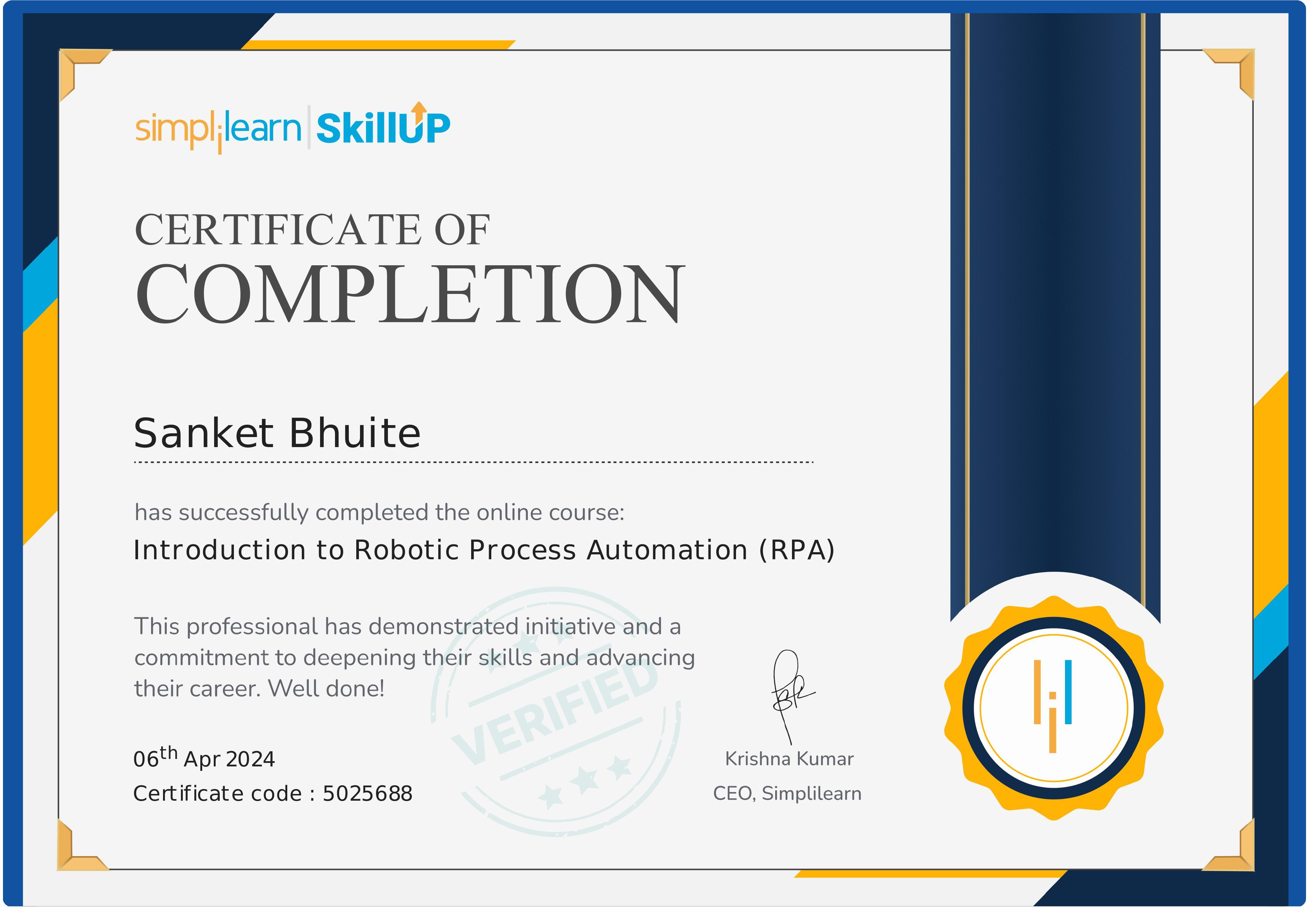 Certificate 14